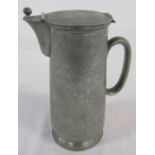 Kut Hing Swatow 19th century Chinese pewter jug H 20 cm