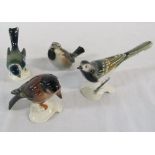 Set of 4 Goebel bird figures