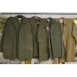 4 reproduction military/military style part uniforms