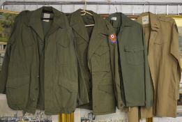 4 reproduction military/military style part uniforms