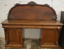 Large Victorian oak sideboard W185cm Ht148cm