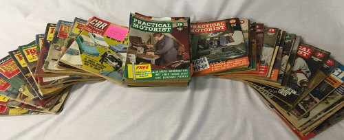1950's & 60's car mechanics magazines including Practical Motorist