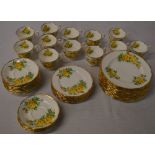 Royal Albert 'Tea Rose' part tea set including cups,