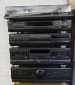 Technics stack 5 storey music system inc record player (AMENDED DESCRIPTION - now with no speakers)