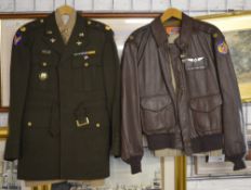 Reproduction military uniform and flying jacket