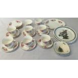 Ridgeway Queen Anne half tea comprising cups, saucers,