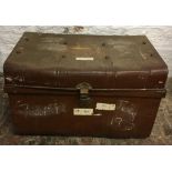 Old tin trunk