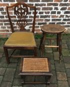 Georgian drop seat dining chair,