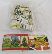 Various loose cigarette cards and albums