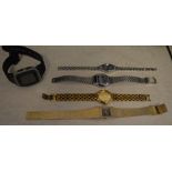 5 mixed costume watches including Seiko and Casio (AF)