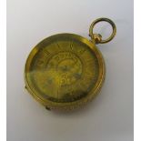 Swiss fob watch (14C with squirrel mark to rear of the case)
