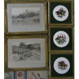 2 gilt framed Blinks sporting prints 39.