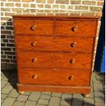 Victorian chest of drawers with replacement feet
