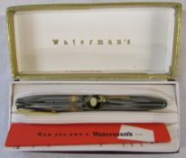 Cased Waterman's fountain pen W5 M with 14ct gold nib