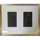 Framed pair of nude engravings by Eric Gill (1882-1940) from 25 nudes published by J M Dent & Sons