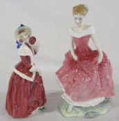 2 Royal Doulton figurines - Christmas morn HN 1992 and Summer's day HN 3378