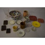 Mixed lot including ceramics, glassware,