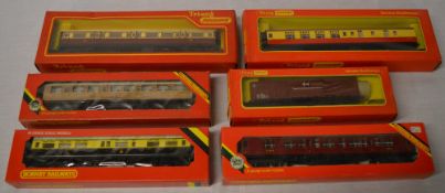 6 Hornby boxed carriages / wagons including LMS & LNER