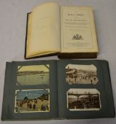 Album of postcards including some Lincolnshire and a Victorian family bible