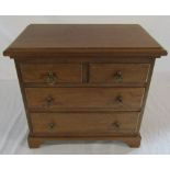 Wooden sewing box H 31 cm L 34 cm