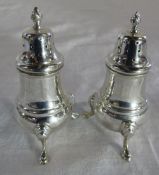 Pair of silver pepperettes Birmingham 1975 weight 3.