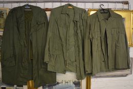 3 military style jackets