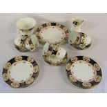 Victorian part tea set consisting of tea plate,