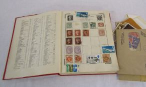 Stamp album containing GB and World stamps