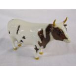 Beswick Ayrshire bull 'CH Whitehill Mandate' no 1454B L 19 cm