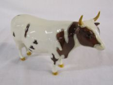 Beswick Ayrshire bull 'CH Whitehill Mandate' no 1454B L 19 cm