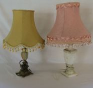 2 table lamps