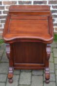 Reproduction Victorian mahogany Davenport writing desk