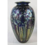 Isle of Wight Studio glass large 'Amphora' vase H 23 cm