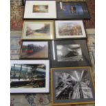 Various railway and Channel tunnel prints inc Colin Carr