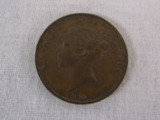 1855 Victorian penny