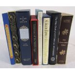 8 Folio Society books inc A History of England, The Canterbury tales,