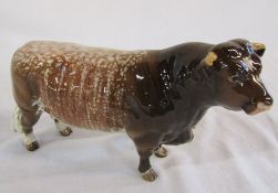 Beswick rare dairy short horn bull no 1504 'CH Gwersylt Lord Oxford'