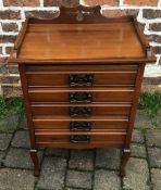 Late Victorian music cabinet.