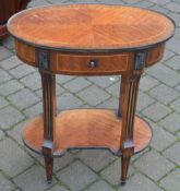 Oval occasional table