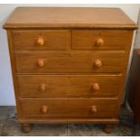 Victorian scumbled pine chest of drawers