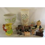 Assorted ceramics inc Wedgwood vase (af), Tony Wood and Sylvac etc