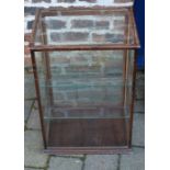 Display cabinet with 2 glass shelves Ht 59cm