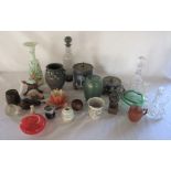 Assorted ceramics and glassware inc Wedgwood biscuit barrel, Royal China Works Worcester & Wade
