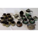 Selection of studio pottery including Jackpots of Louth and Alvingham pottery