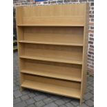 Library style shelf unit