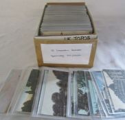 Box of approximately 350 topographical postcards