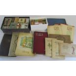Assorted cigarette cards and albums
