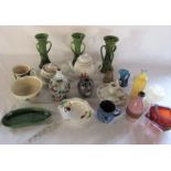 Various ceramics and glassware inc Wedgwood