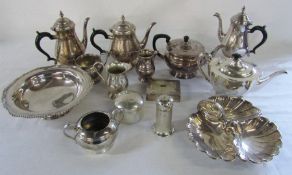 Large quantity of silver plate inc tea sets and dishes