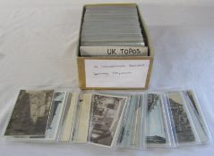 Box of approximately 350 topographical postcards